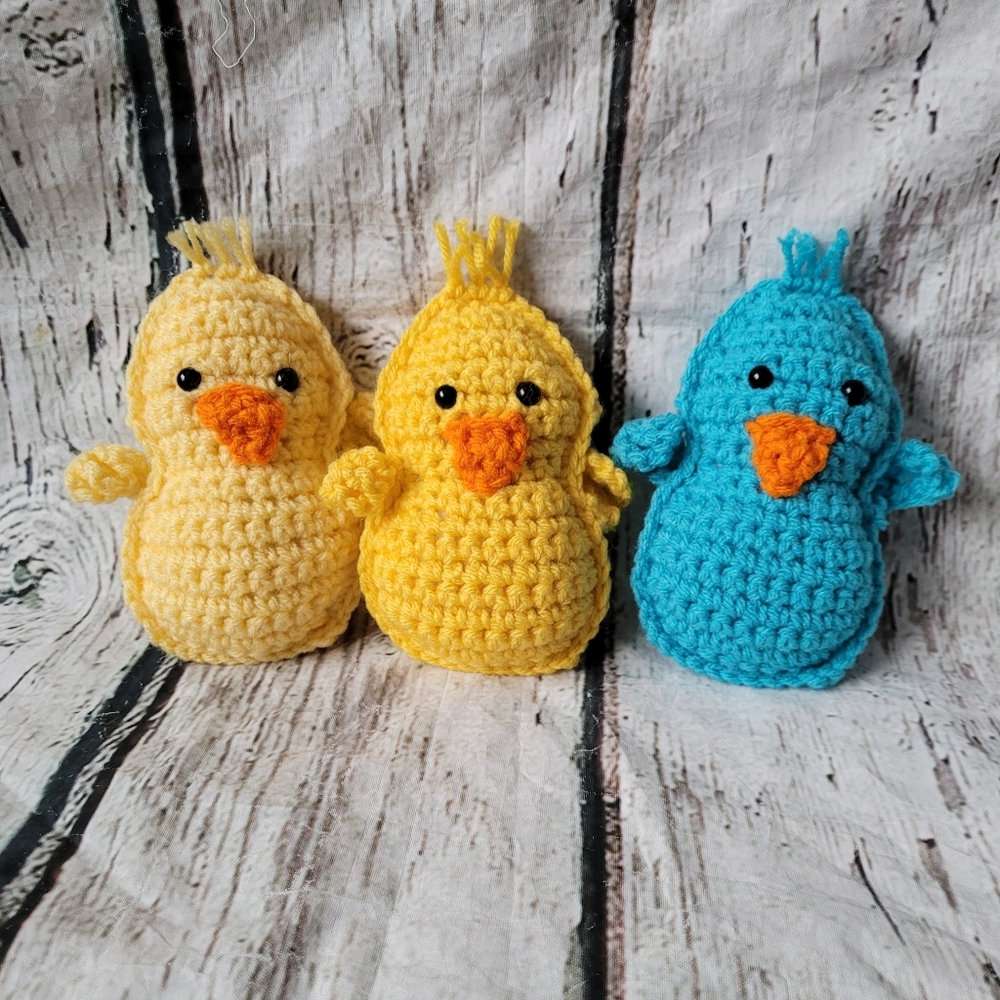 Crochet Chick Peeps Easter Decor - Picture 1 of 5